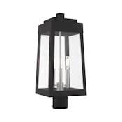 Livex Lighting Oslo 3 Light 20" Tall Outdoor Single Head Post Light Black