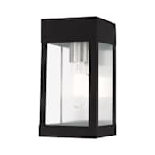 Livex Lighting Barrett 10" Tall Commercial Wall Sconce Black