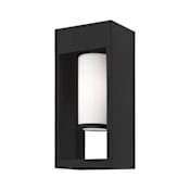 Livex Lighting Bleecker Single Light 14" Tall Outdoor Wall Sconce Black