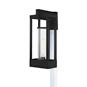 Livex Lighting Delancey Single Light 19" Tall Outdoor Single Head Post Light Black
