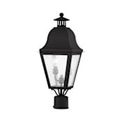Livex Lighting Amwell Post Light with 2 Lights Black