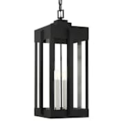 Livex Lighting Lexington 4 Light 13" Wide Outdoor Pendant Black