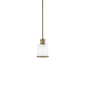 Livex Lighting Middlebush Single Light 6" Wide Mini Pendant Antique Brass