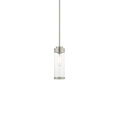 Livex Lighting Hillcrest Single Light 5" Wide Mini Pendant Brushed Nickel