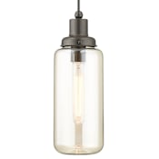Livex Lighting Art Glass 1 Light Mini Pendant with Glass Shade English Bronze