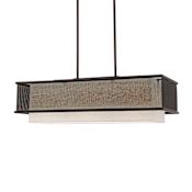 Livex Lighting Braddock 3 Light 30" Wide Linear Chandelier Bronze
