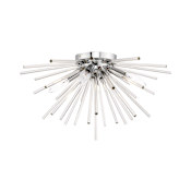 Livex Lighting Utopia 4 Light 20" Wide Flush Mount Ceiling Fixture Polished Chrome