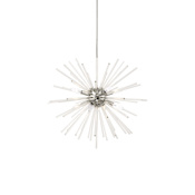 Livex Lighting Utopia 8 Light 26" Wide Crystal Sputnik Chandelier Polished Chrome