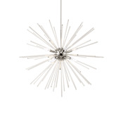Livex Lighting Utopia 8 Light 34" Wide Crystal Sputnik Chandelier Polished Chrome