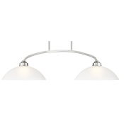 Livex Lighting Somerset 2 Light 34" Wide Linear Chandelier Brushed Nickel