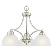 Livex Lighting Somerset 3 Light 20" Wide Chandelier Brushed Nickel