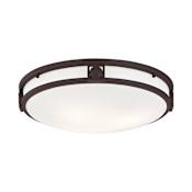 Livex Lighting 3 Light Flushmount Ceiling Light from Matrix Series Bronze