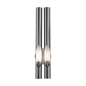 Livex Lighting Acra 2 Light 22" Tall Wall Sconce Black Chrome