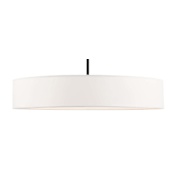 Livex Lighting Venlo 5 Light 26" Wide Multi Light Pendant Black with Brushed Nickel Accents