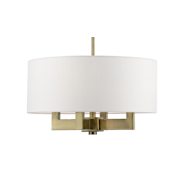 Livex Lighting Cresthaven 4 Light 18" Wide Multi Light Pendant Antique Brass