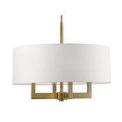 Livex Lighting Cresthaven 4 Light 24" Wide Multi Light Pendant Antique Brass