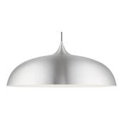 Livex Lighting Amador 3 Light 24" Wide Pendant Brushed Aluminum / Polished Chrome Accents