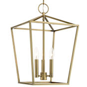 Livex Lighting Devonshire 3 Light 13" Wide Candle Style Chandelier Antique Brass