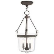 Livex Lighting Rockford 3 Light Foyer Pendant Bronze