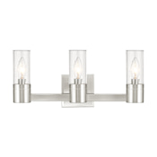 Livex Lighting Midtown 3 Light ADA Compliant Bathroom Vanity Light Brushed Nickel