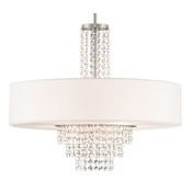 Livex Lighting Carlisle 5 Light 1 Tier Chandelier Brushed Nickel
