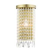 Livex Lighting Elizabeth 13" Tall Wall Sconce Antique Brass