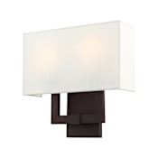 Livex Lighting Meridian 2 Light 13" Tall Wall Sconce Bronze