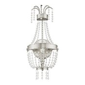 Livex Lighting Valentina 1 Light ADA Wall Sconce Brushed Nickel