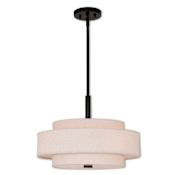 Livex Lighting Meridian 4 Light 18" Wide Pendant English Bronze