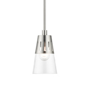 Livex Lighting Bennington 5" Wide Mini Pendant Brushed Nickel