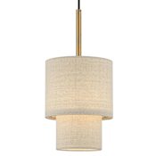 Livex Lighting Bellingham 7" Wide Mini Pendant Antique Gold Leaf