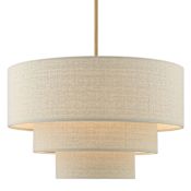 Livex Lighting Bellingham 4 Light 23" Wide Waterfall Chandelier Antique Gold Leaf
