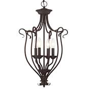 Livex Lighting Coronado 4 Light Pendant Bronze
