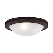 Livex Lighting Ariel 3 Light Flush Mount Ceiling Fixture Bronze
