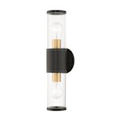 Livex Lighting Atlantic 2 Light 5" Tall Wall Sconce Bronze / Antique Gold