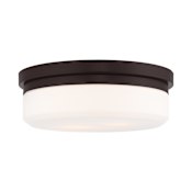 Livex Lighting 13 Inch Wide Flush Mount Ceiling Fixture / Wall Sconce with 2 Lights Bronze