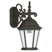 Livex Lighting Hamilton 1 Light Outdoor Wall Sconce Textured Black