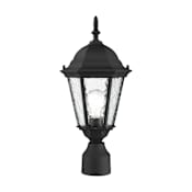 Livex Lighting Hamilton 1 Light Outdoor Post Light Textured Black
