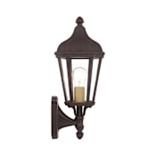 Livex Lighting Morgan Single Light 14-1/4" Tall Outdoor Wall Sconce with Glass Panel Shades Bronze