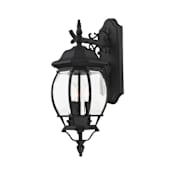 Livex Lighting Frontenac 3 Light 21" Tall Outdoor Wall Sconce Textured Black
