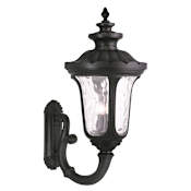 Livex Lighting Oxford 4 Light Outdoor Lantern Wall Sconce Black