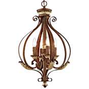 Livex Lighting Villa Verona 4 Light Pendant Verona Bronze