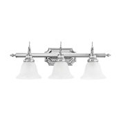 Livex Lighting French Regency 3 Light Bathroom Vanity Light Chrome