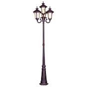 Livex Lighting Oxford 4 Light Outdoor Post Light with Post Included Imperial Bronze