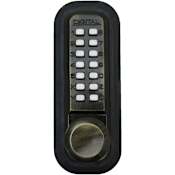 Lockey 2000 Series Keyless Entry Single Combination Knob Set with Auto Lock and Optional Passage Function Antique Brass