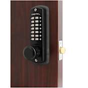 Lockey 3000 Series Keyless Entry Double Combination Mechanical Knob Set with Optional Passage Function Jet Black Marine Grade