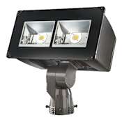 Lumark Night Falcon 2 Light 15" Tall LED Commercial Flood Light with Slipfitter Mount - 16900 Lumens Bronze