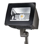 Lumark Night Falcon Single Light 11" Tall LED Commercial Flood Light with Knuckle Mount - 5900 Lumens Bronze