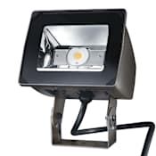 Lumark Night Falcon Single Light 10" Tall LED Commercial Flood Light with Trunnion Mount - 5900 Lumens Bronze