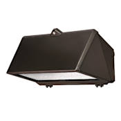 Lumark WP Single Light 10" Tall LED Commercial Wall Pack with Full Cutoff Door - 32W Bronze